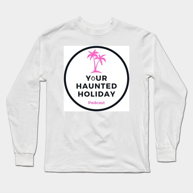 YHH Pink Palm Tree Long Sleeve T-Shirt by Your Haunted Holiday Merchandise